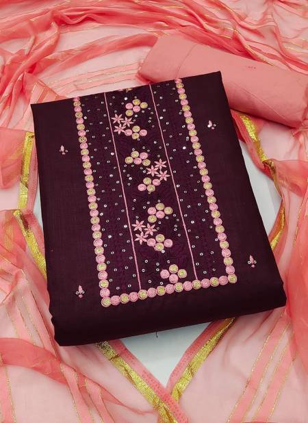 Purple Colour RAHUL NX 515 New Latest Designer Cotton Dress Material Collection 515 C